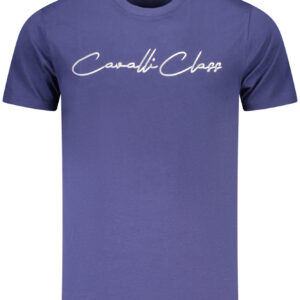 CAVALLI CLASS T-SHIRT MANICHE CORTE UOMO BLU