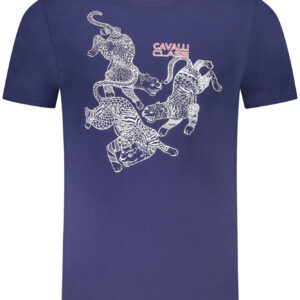 CAVALLI CLASS T-SHIRT MANICHE CORTE UOMO BLU