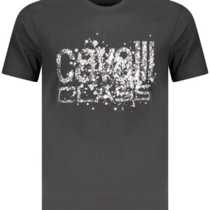 CAVALLI CLASS T-SHIRT MANICHE CORTE UOMO NERO