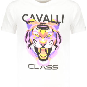 CAVALLI CLASS T-SHIRT MANICHE CORTE UOMO BIANCO