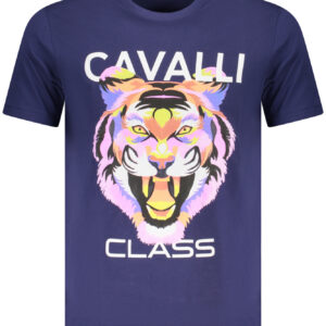 CAVALLI CLASS T-SHIRT MANICHE CORTE UOMO BLU