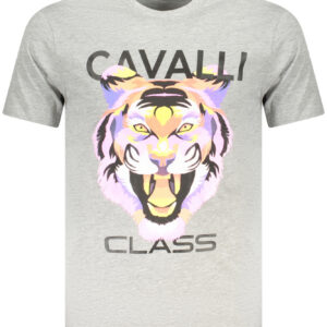CAVALLI CLASS T-SHIRT MANICHE CORTE UOMO GRIGIO