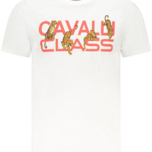 CAVALLI CLASS T-SHIRT MANICHE CORTE UOMO BIANCO