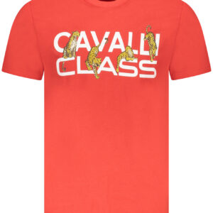 CAVALLI CLASS T-SHIRT MANICHE CORTE UOMO ROSSO
