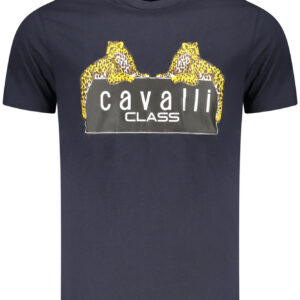 CAVALLI CLASS T-SHIRT MANICHE CORTE UOMO BLU