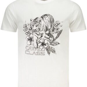 CAVALLI CLASS T-SHIRT MANICHE CORTE UOMO BIANCO