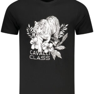CAVALLI CLASS T-SHIRT MANICHE CORTE UOMO NERO