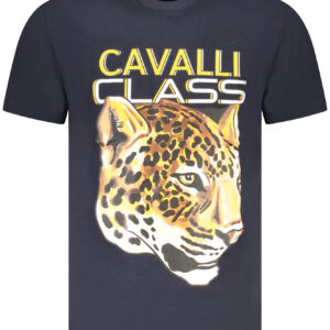 CAVALLI CLASS T-SHIRT MANICHE CORTE UOMO BLU