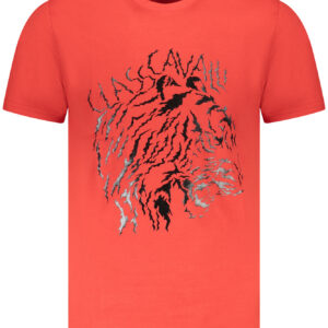 CAVALLI CLASS T-SHIRT MANICHE CORTE UOMO ROSSO
