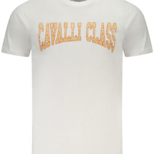 CAVALLI CLASS T-SHIRT MANICHE CORTE UOMO BIANCO