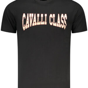 CAVALLI CLASS T-SHIRT MANICHE CORTE UOMO NERO