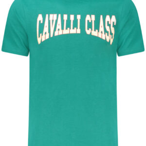 CAVALLI CLASS T-SHIRT MANICHE CORTE UOMO VERDE