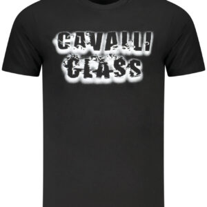CAVALLI CLASS T-SHIRT MANICHE CORTE UOMO NERO