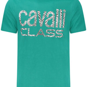 CAVALLI CLASS T-SHIRT MANICHE CORTE UOMO VERDE