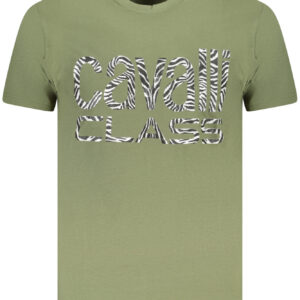 CAVALLI CLASS T-SHIRT MANICHE CORTE UOMO VERDE