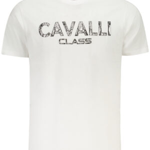 CAVALLI CLASS T-SHIRT MANICHE CORTE UOMO BIANCO