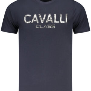 CAVALLI CLASS T-SHIRT MANICHE CORTE UOMO BLU