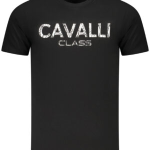 CAVALLI CLASS T-SHIRT MANICHE CORTE UOMO NERO