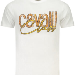 CAVALLI CLASS T-SHIRT MANICHE CORTE UOMO BIANCO