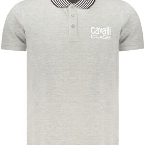CAVALLI CLASS POLO MANICHE CORTE UOMO GRIGIO