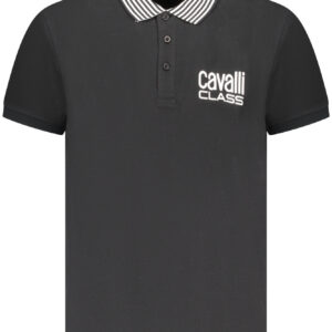 CAVALLI CLASS POLO MANICHE CORTE UOMO NERO