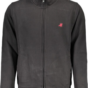 U.S. GRAND FELPA CON ZIP UOMO NERO
