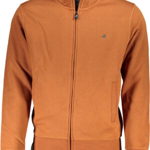 U.S. GRAND FELPA CON ZIP UOMO MARRONE