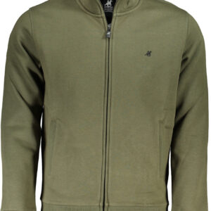 U.S. GRAND FELPA CON ZIP UOMO VERDE