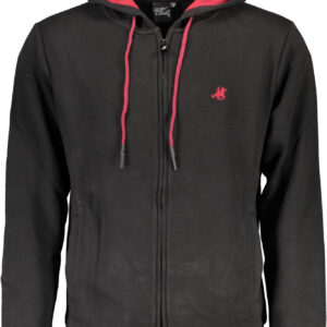 U.S. GRAND FELPA CON ZIP UOMO NERO