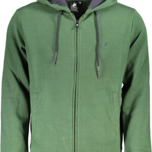 U.S. GRAND FELPA CON ZIP UOMO VERDE