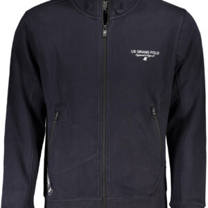 U.S. GRAND FELPA CON ZIP UOMO BLU