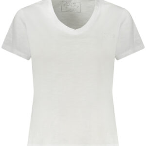 GUESS JEANS T-SHIRT MANICHE CORTE DONNA BIANCO