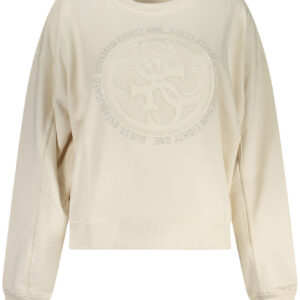 GUESS JEANS FELPA SENZA ZIP DONNA BIANCO