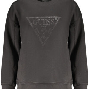 GUESS JEANS FELPA SENZA ZIP DONNA NERO