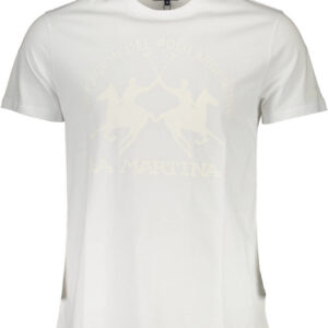 LA MARTINA T-SHIRT MANICHE CORTE UOMO BIANCO
