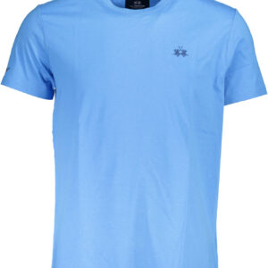 LA MARTINA T-SHIRT MANICHE CORTE UOMO AZZURRO