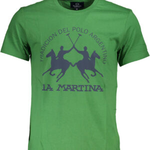 LA MARTINA T-SHIRT MANICHE CORTE UOMO VERDE