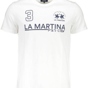 LA MARTINA T-SHIRT MANICHE CORTE UOMO BIANCO