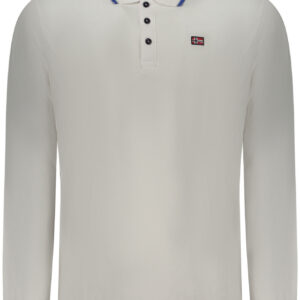 NORWAY 1963 POLO MANICHE LUNGHE UOMO BIANCO