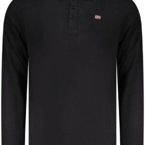 NORWAY 1963 POLO MANICHE LUNGHE UOMO NERO
