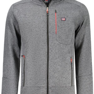 NORWAY 1963 FELPA CON ZIP UOMO GRIGIO