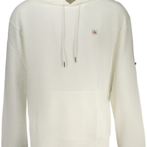 CALVIN KLEIN FELPA SENZA ZIP UOMO BIANCO
