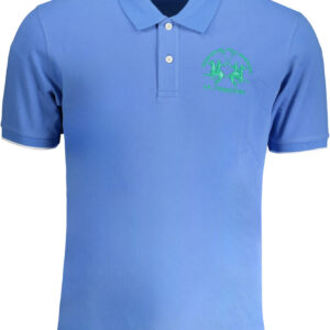 LA MARTINA POLO MANICHE CORTE UOMO AZZURRO