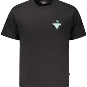 GUESS JEANS T-SHIRT MANICHE CORTE UOMO NERO