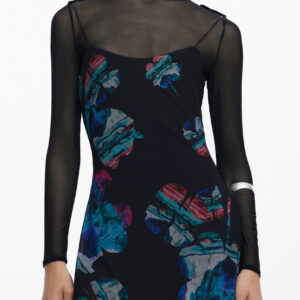 DESIGUAL ABITO LUNGO DONNA NERO