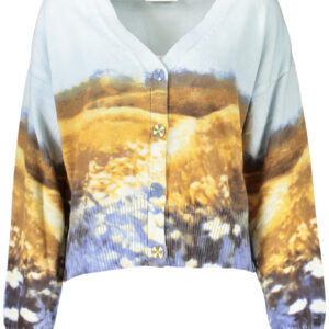 DESIGUAL CARDIGAN DONNA AZZURRO