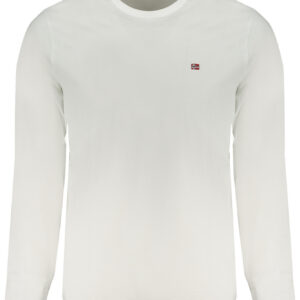 NAPAPIJRI T-SHIRT MANICHE LUNGHE UOMO BIANCO