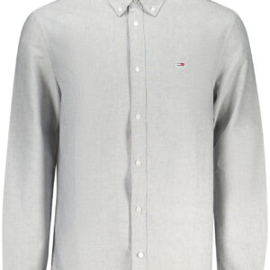 TOMMY HILFIGER CAMICIA MANICHE LUNGHE UOMO GRIGIO