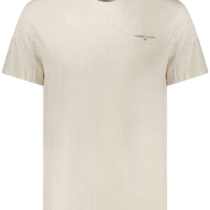 TOMMY HILFIGER T-SHIRT MANICHE CORTE UOMO BEIGE