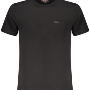 GUESS JEANS T-SHIRT MANICHE CORTE UOMO NERO